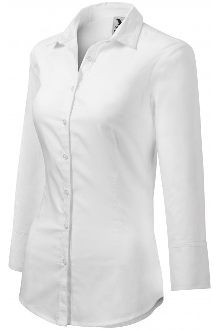 Bluză de damă cu mâneci lungi, alb