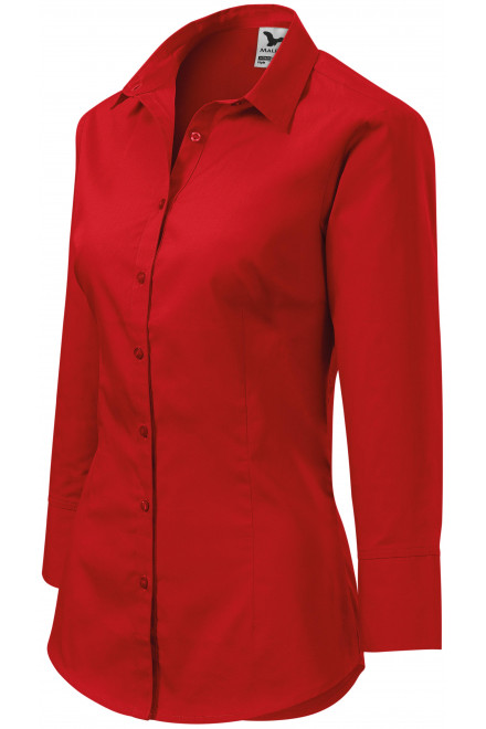 Bluză de damă cu mâneci lungi, roșu