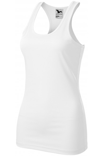 Bluză sport pentru femei, alb, tricouri sport