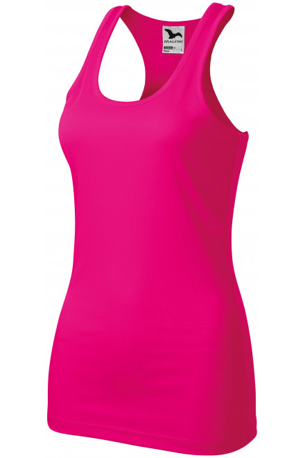 Bluză sport pentru femei, roz neon, tricouri sport