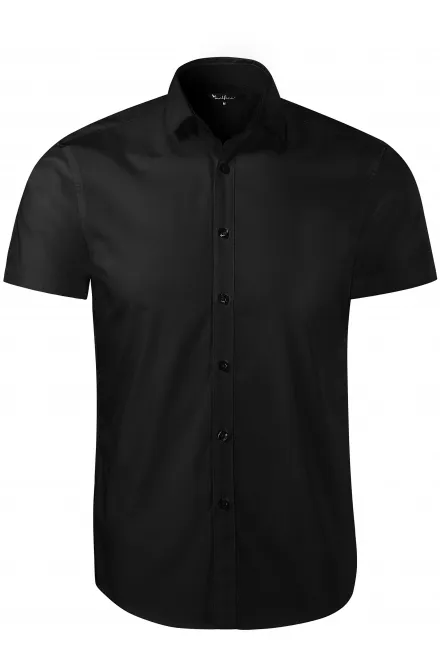 Cămașă bărbătească - Slim fit - negru, M