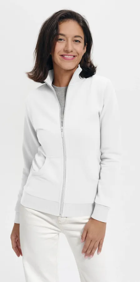 Hanorac de damă fără glugă, alb Hanorac de damă fără glugă, alb