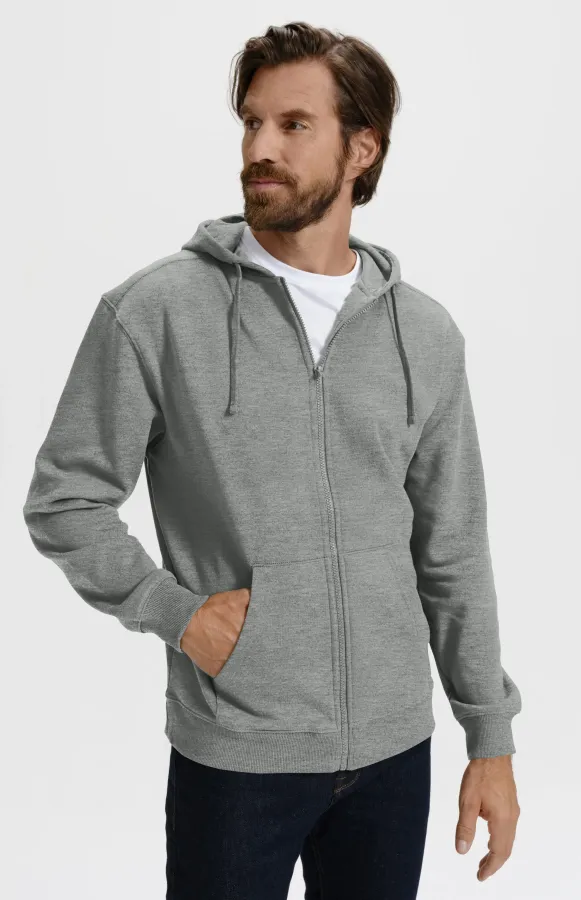 Hanorac pentru bărbați cu glugă, marmură gri închis Hanorac pentru bărbați cu glugă, marmură gri închis