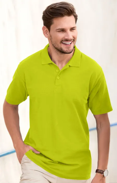 Polo elegant pentru bărbați, verde lime