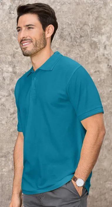 Polo tricou bărbătesc, turcoaz închis