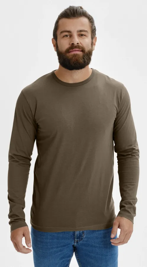 Tricou bărbătesc cu mânecă lungă, army Tricou bărbătesc cu mânecă lungă, army