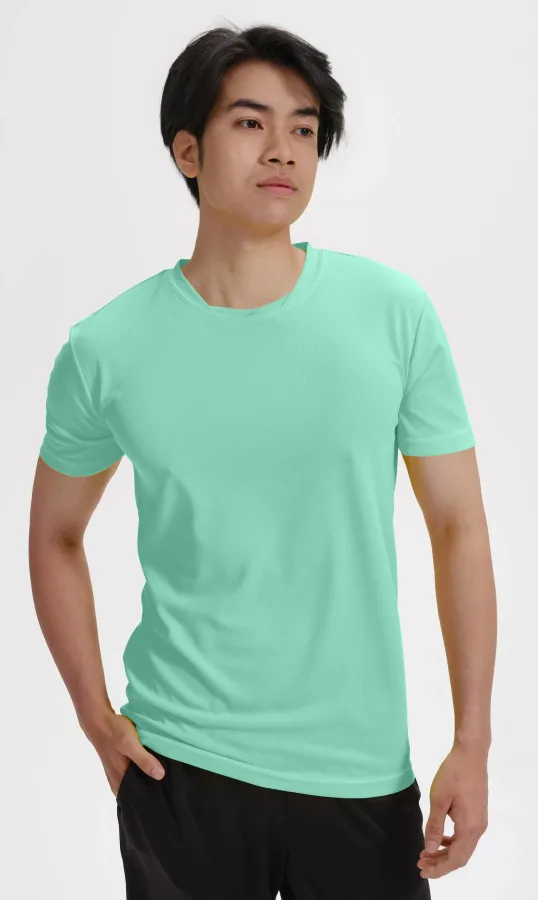 Tricou cu decolteu asimetric, mentă Tricou cu decolteu asimetric, mentă