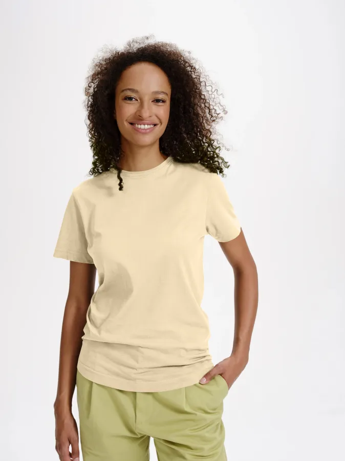 Tricou de bumbac organic pentru femei, migdale Tricou de bumbac organic pentru femei, migdale