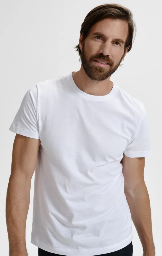 Tricou simplu pentru bărbați, alb Tricou simplu pentru bărbați, alb