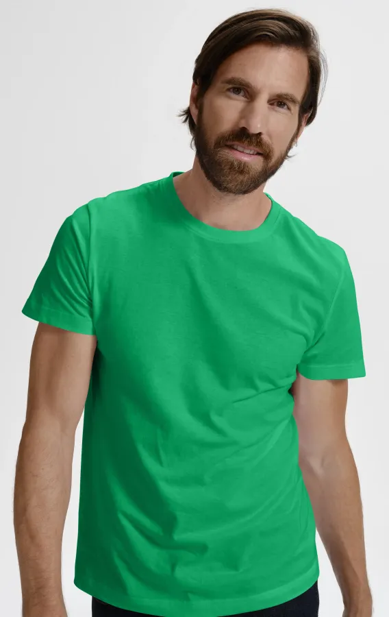 Tricou simplu pentru bărbați, iarba verde Tricou simplu pentru bărbați, iarba verde