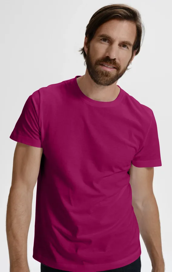 Tricou simplu pentru bărbați, fuchsia red Tricou simplu pentru bărbați, fuchsia red