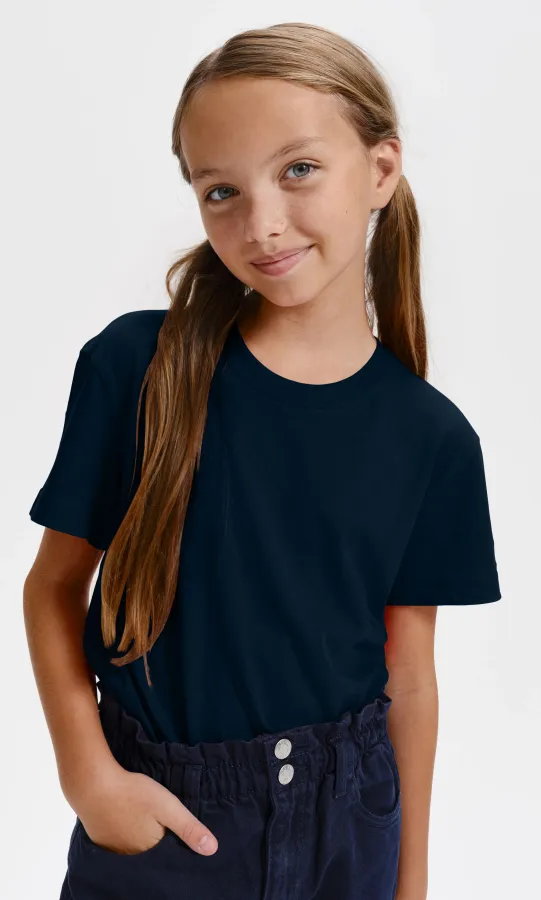 Tricou ușor pentru copii, albastru inchis Tricou ușor pentru copii, albastru inchis