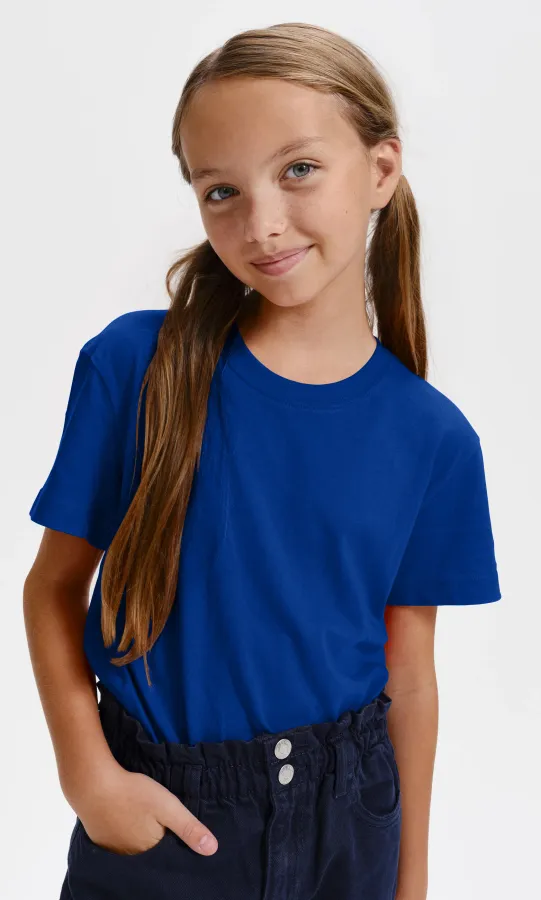 Tricou ușor pentru copii, albastru regal Tricou ușor pentru copii, albastru regal