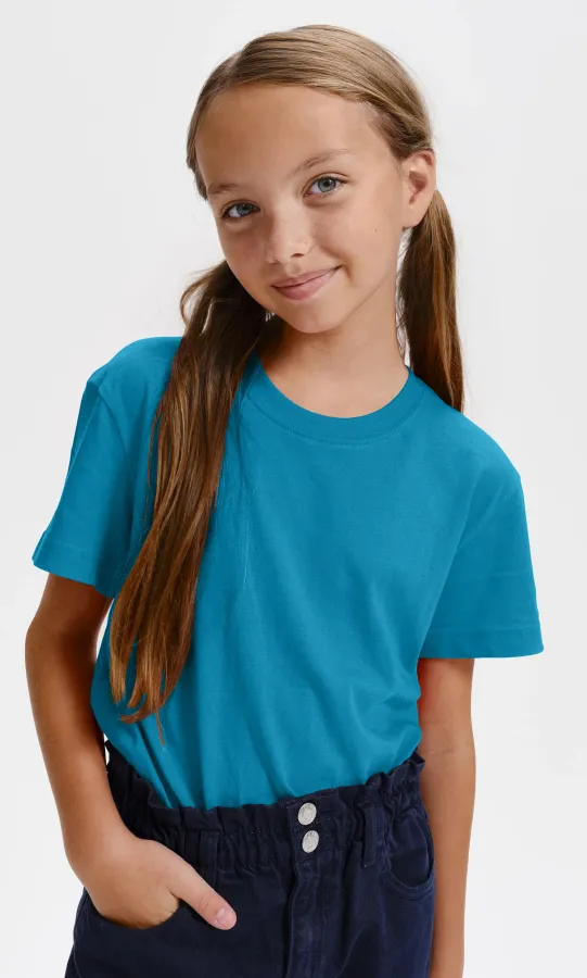 Tricou ușor pentru copii, turcoaz Tricou ușor pentru copii, turcoaz