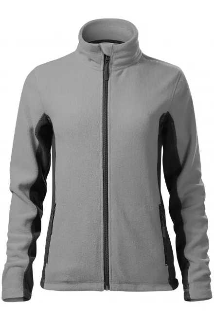 Geacă contrastantă din lână pentru femei - gri deschis, XS