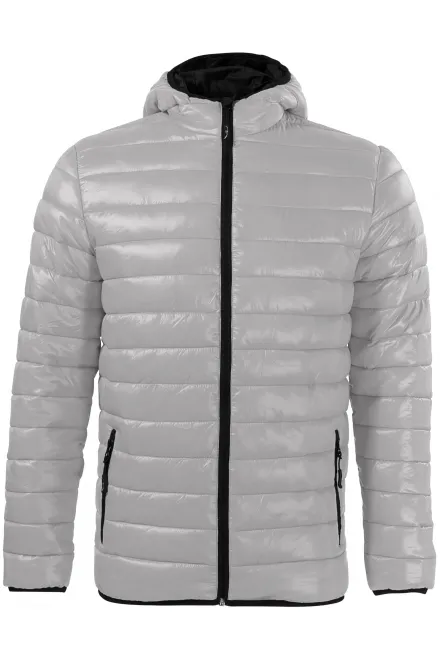 Geacă matlasată pentru bărbați - gri argintiu, L