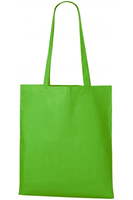 Geantă de cumpărături din bumbac - măr verde, uni