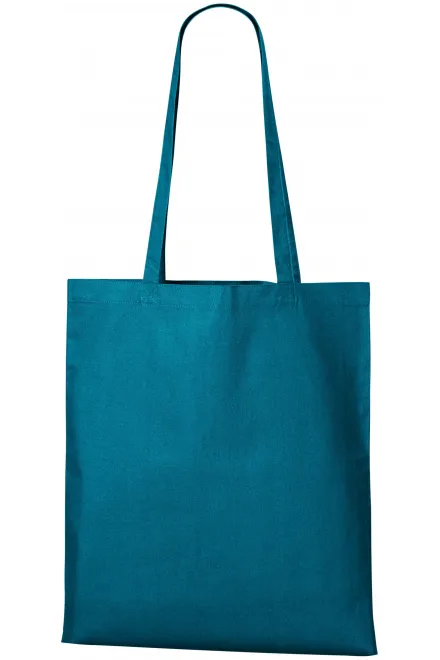 Geantă de cumpărături din bumbac - petrol blue, uni