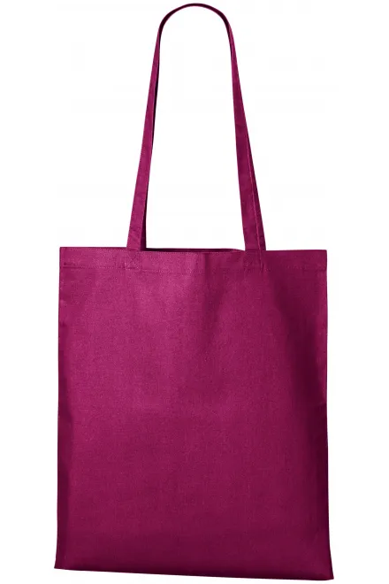 Geantă de cumpărături din bumbac - fuchsia red, uni