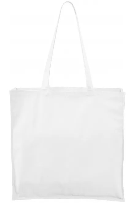 Geantă mare de cumpărături - alb, uni