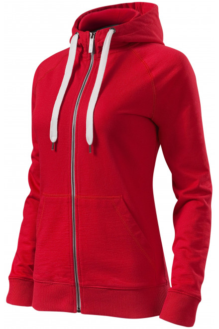 Hanorac contrastant pentru femei, cu glugă, formula red, jachete de damă