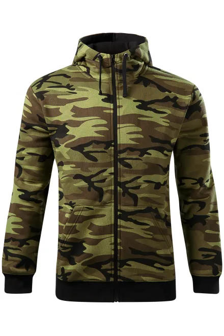Hanorac de camuflaj pentru bărbați - camuflaj verde, S