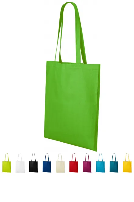 Geantă de cumpărături din bumbac, măr verde