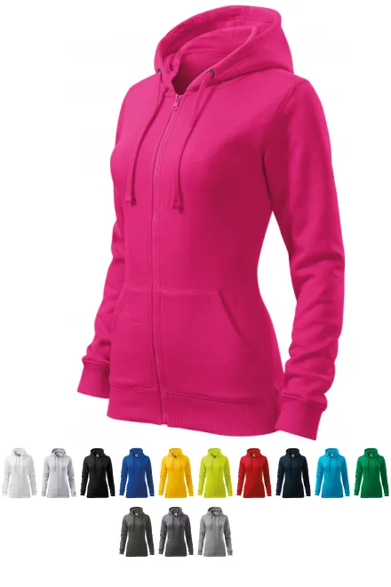 Hanorac de damă cu glugă, violet