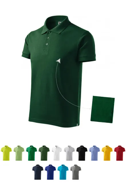 Polo elegant pentru bărbați, sticla verde