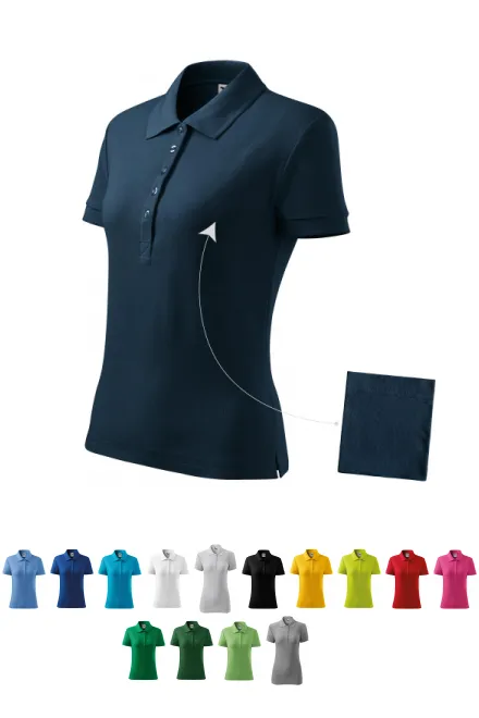 Polo simplu pentru femei, albastru inchis