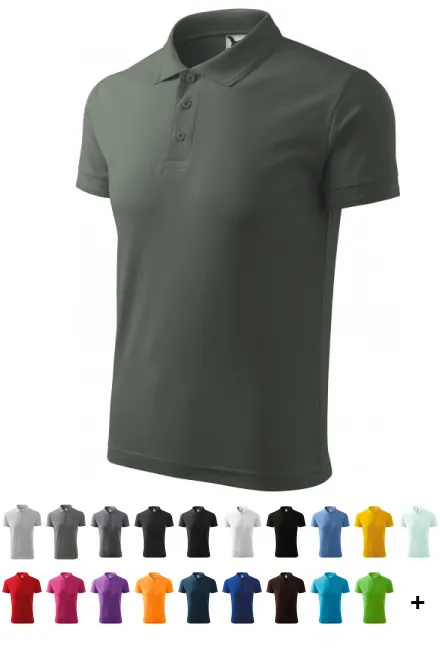 Polo tricou bărbătesc, ardezie întunecată