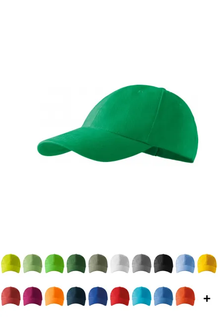 Șapcă de baseball cu 6 panouri, iarba verde