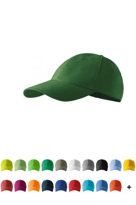 Șapcă de baseball cu 6 panouri, sticla verde