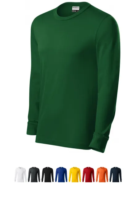 Tricou bărbătesc durabil cu mânecă lungă, sticla verde