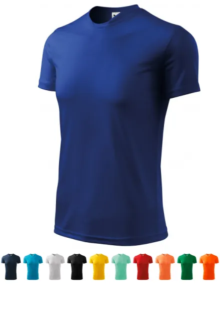 Tricou cu decolteu asimetric, albastru regal