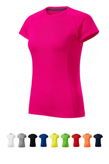 Tricou dama pentru sport, roz neon