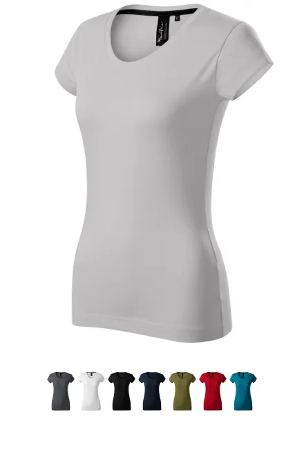 Tricou exclusiv pentru femei, gri argintiu