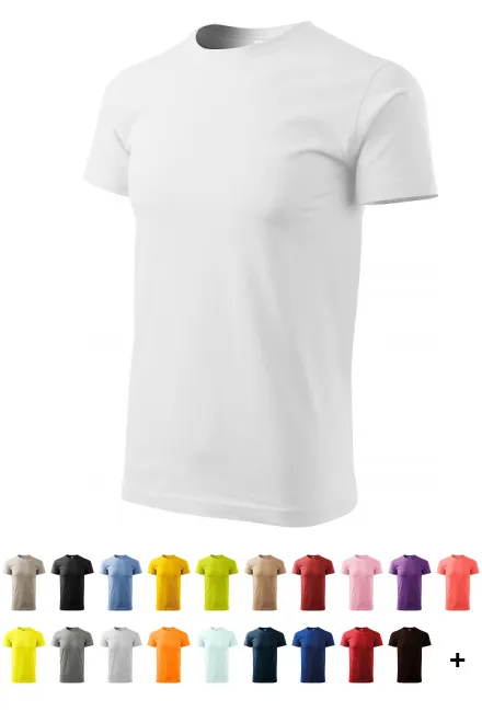 Tricou simplu pentru bărbați, alb