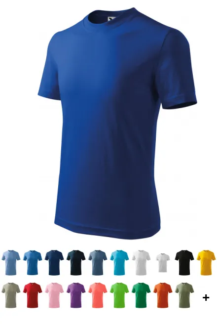 Tricou simplu pentru copii, albastru regal