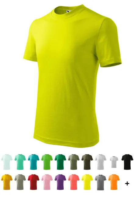 Tricou simplu pentru copii, verde lime