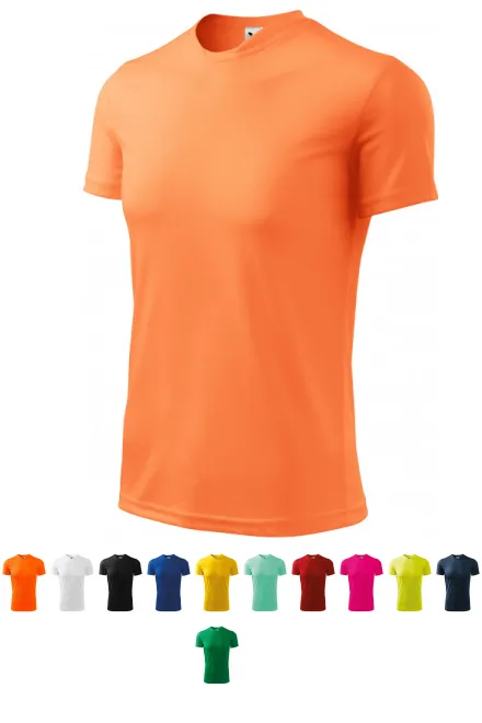 Tricou sport pentru copii, neon mandarin