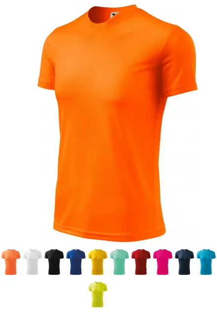 Tricou sport pentru copii, portocaliu neon