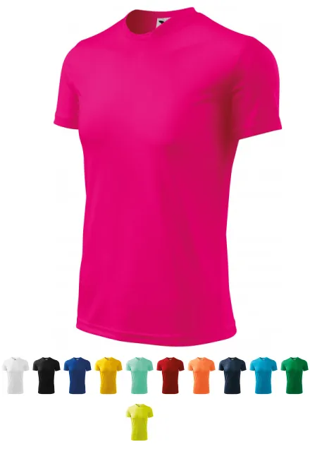 Tricou sport pentru copii, roz neon