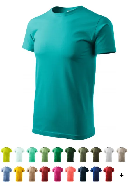 Tricou unisex cu greutate mai mare, verde smarald