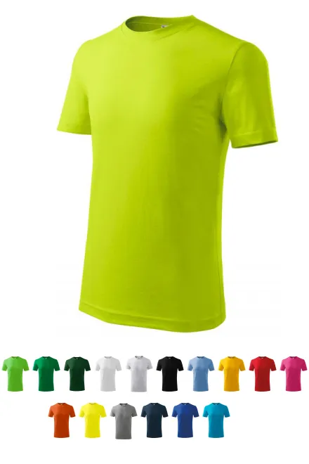 Tricou ușor pentru copii, verde lime