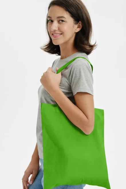Geantă mică de cumpărături, măr verde