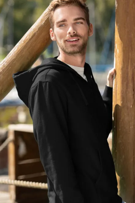 Hanorac pentru bărbați cu glugă, negru