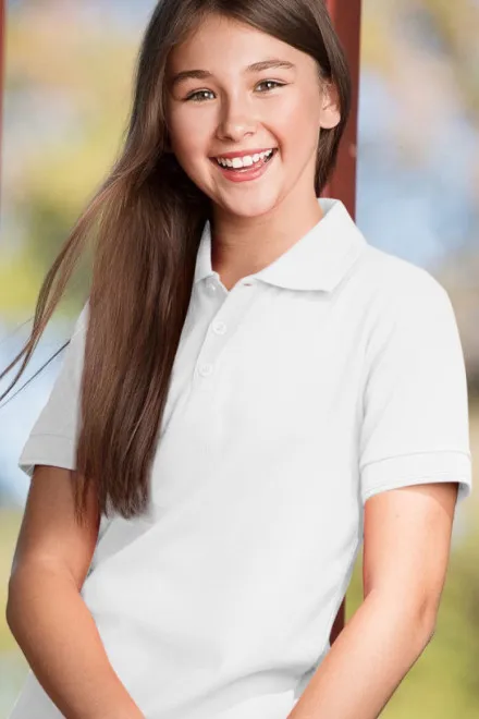 Polo pentru copii, alb