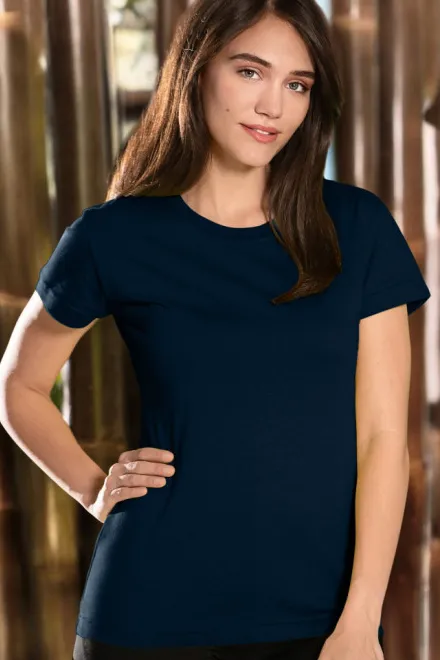 Tricou clasic pentru femei, albastru inchis