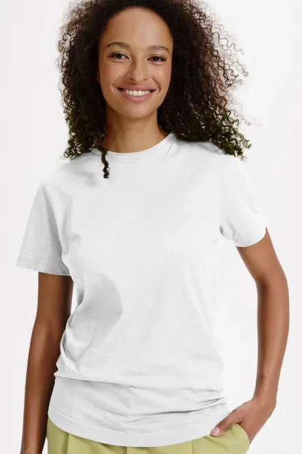 Tricou de bumbac organic pentru femei, alb